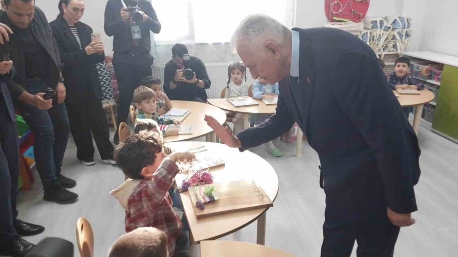 Mersin’de "kızılay Anaokulu" Binali Yıldırım’ın Katıldığı Törenle Hizmete Açıldı