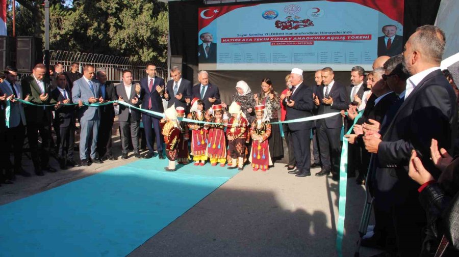 Mersin’de "kızılay Anaokulu" Binali Yıldırım’ın Katıldığı Törenle Hizmete Açıldı