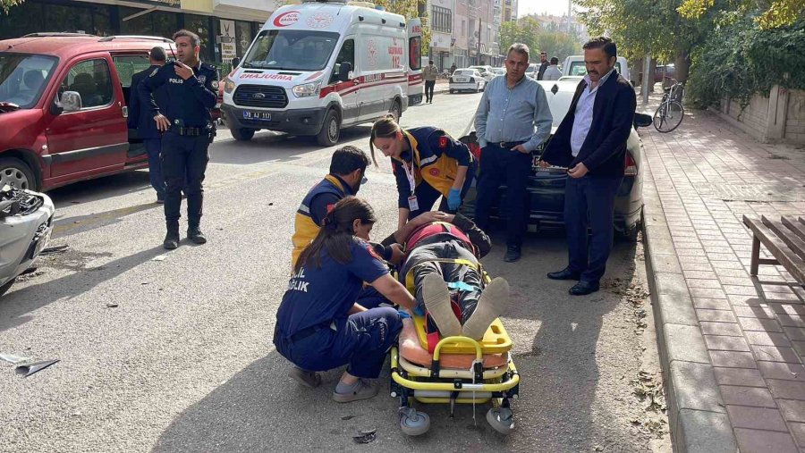 Ortalığın Savaş Alanına Döndüğü Kaza Kamerada: 1 Yaralı