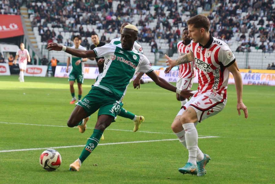 Trendyol Süper Lig: Konyaspor: 0 - Samsunspor: 2 (ilk Yarı)