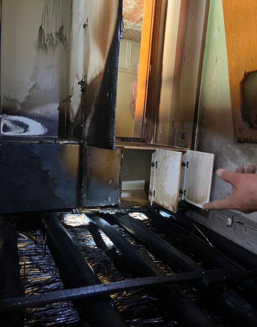 Ev Ve Dorsede Çıkan Yangın Korkuttu