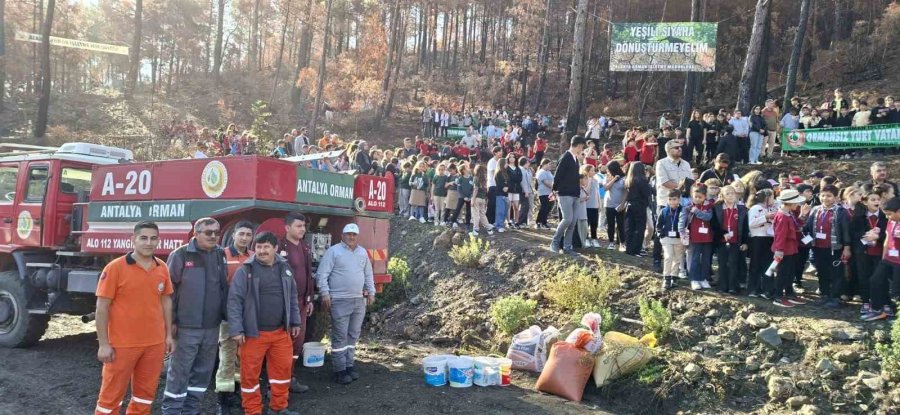 Öğrencilere Yangın Ve Çevre Bilinci Konusunda Yerinde Bilgi Verildi