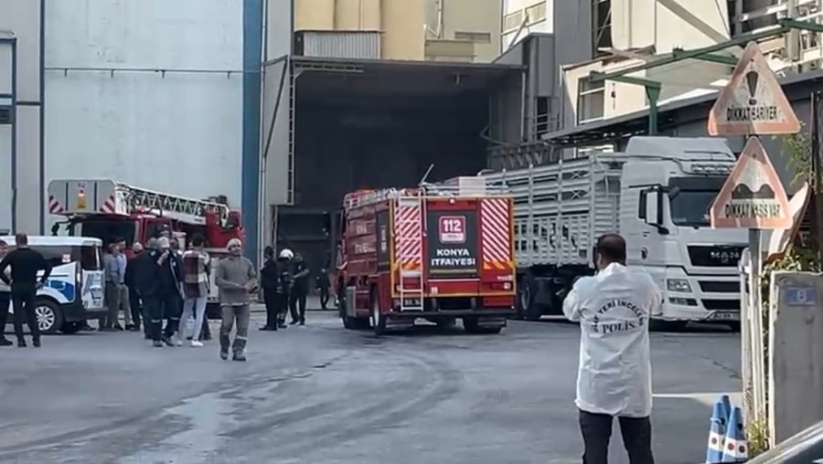 Konya’da Fabrikada Gaz Sıkışması Sonucu Parlama