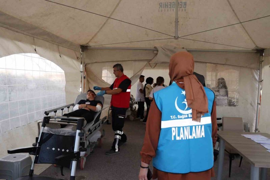 Beyşehir Devlet Hastanesinde Tatbikat