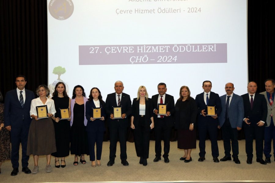 Akdeniz Üniversitesi Çevre Hizmet Ödülleri 27. Yılında Sahiplerini Buldu