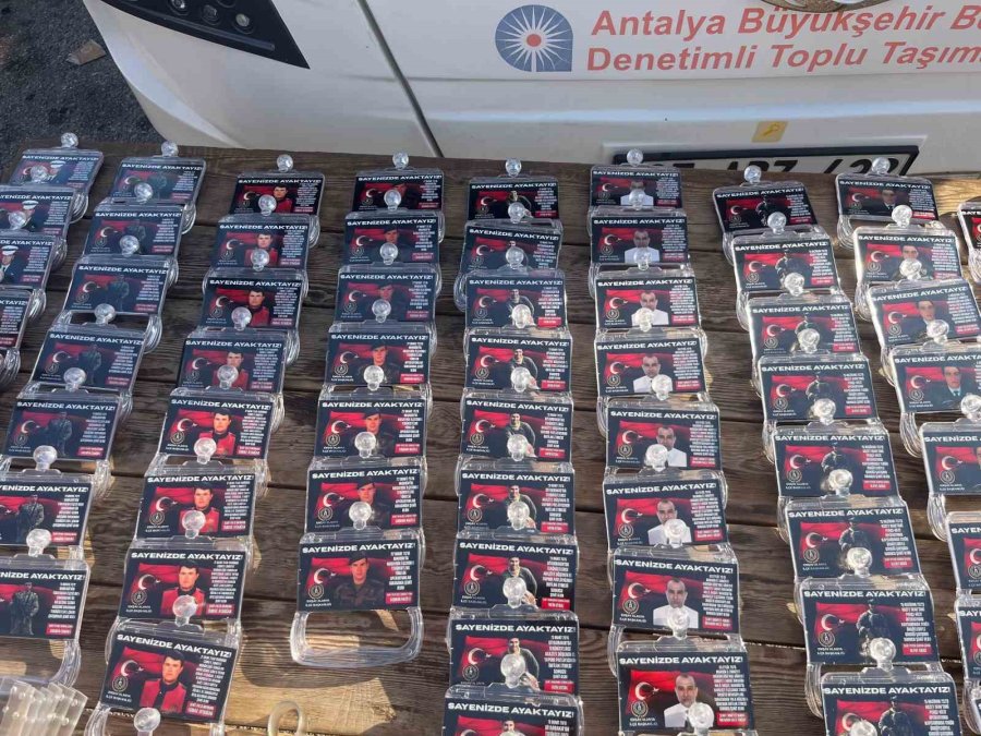 Alanya’da Şehitlerin İsimleri Halk Otobüslerinde Yaşatılacak