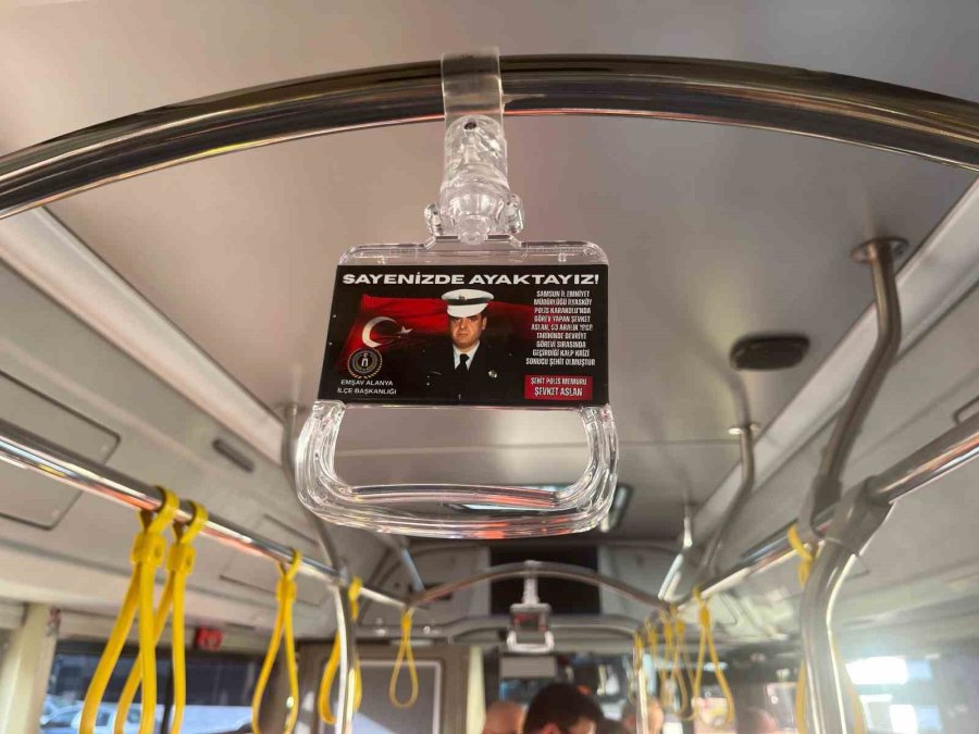 Alanya’da Şehitlerin İsimleri Halk Otobüslerinde Yaşatılacak