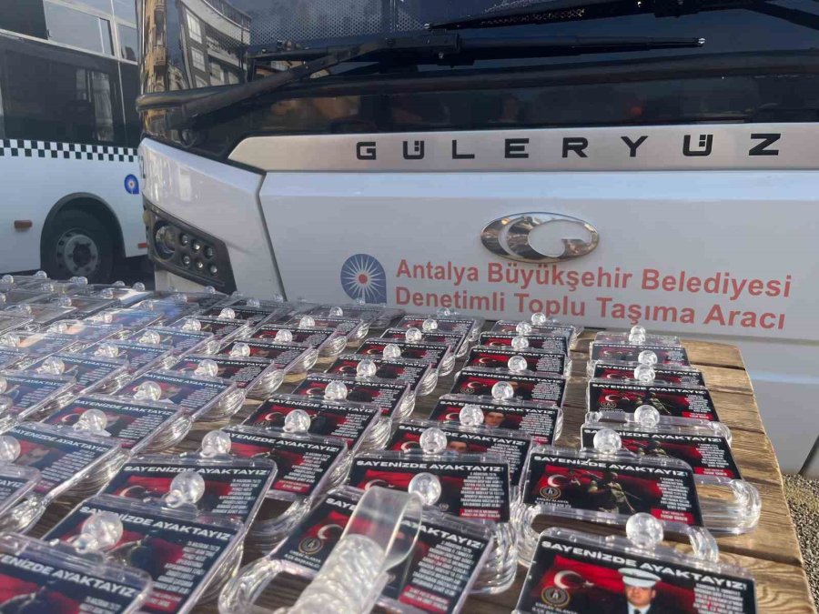 Alanya’da Şehitlerin İsimleri Halk Otobüslerinde Yaşatılacak
