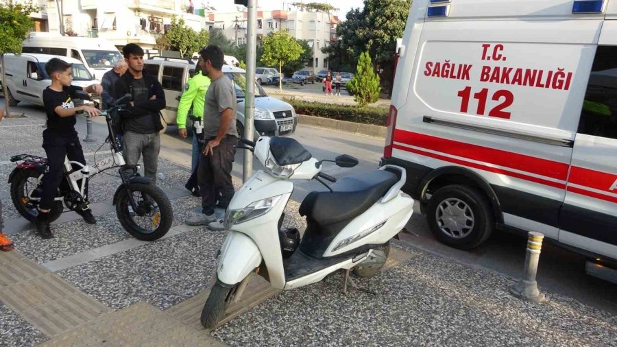 Yayaya Çarpmamak İçin Motosikleti Devirdi: 1 Yaralı