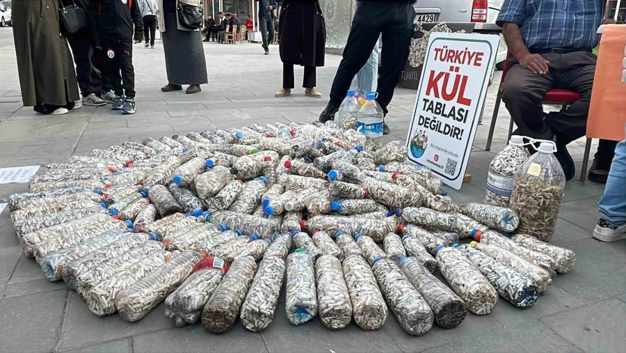 Akademisyen Ve Gönüllüler 2 Ayda 100 Bin Sigara İzmariti Topladı