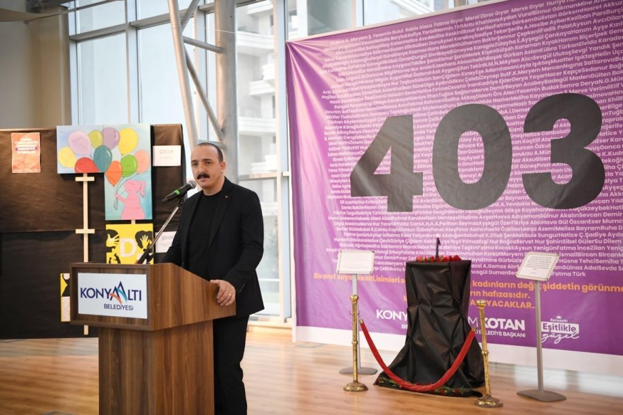 Kotan: "konyaaltı Belediyesi Olarak Şiddetin Her Türlüsüne Karşıyız"