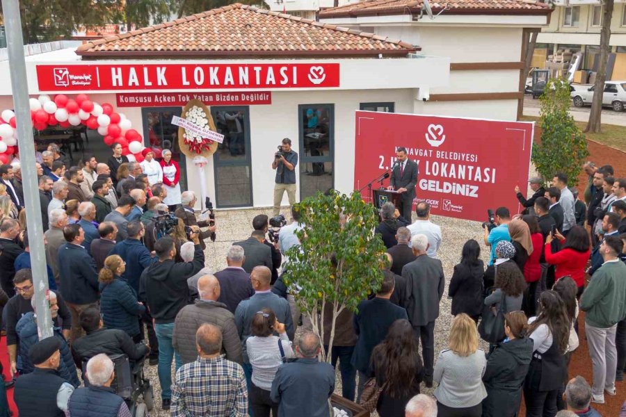 Manavgat Belediyesi 2. Halk Lokantası Hizmete Açıldı