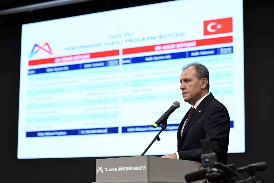 Mersin Büyükşehir Belediyesinin 2026 Bütçesi 32,7 Milyar Tl Oldu