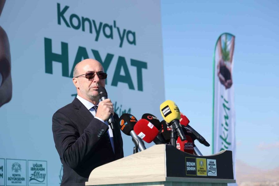 Başkan Altay "geleceğe Nefes Konya’ya Hayat" Programında Öğrencilerle Fidan Dikti