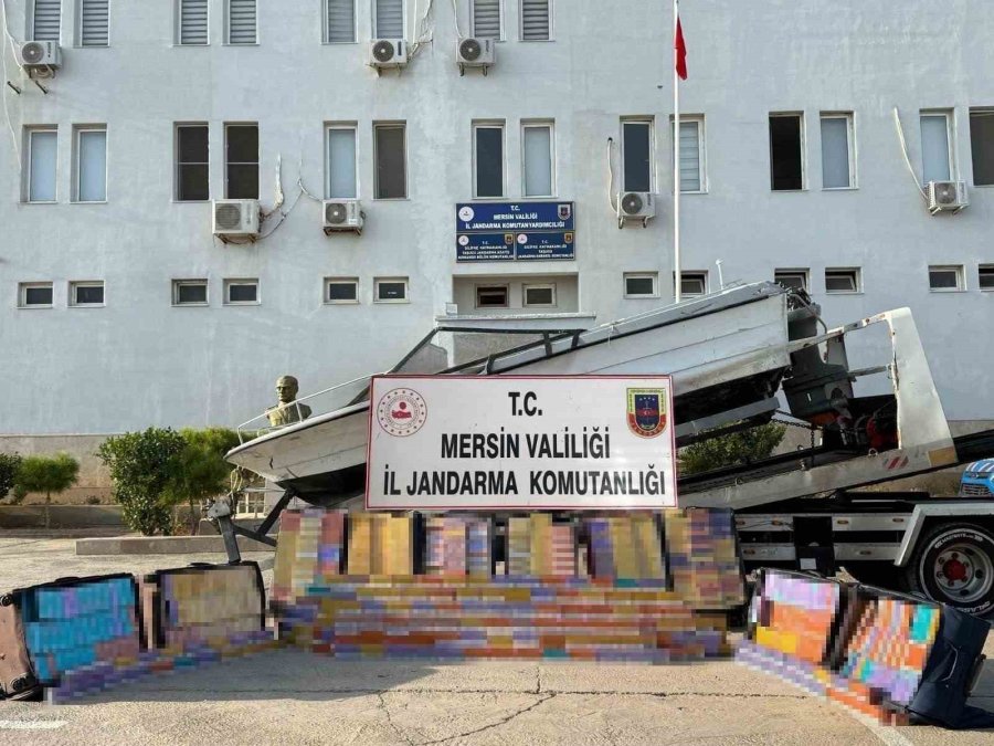 Mersin’de Tekneye Kaçak Sigara Operasyonu: 6 Tutuklama