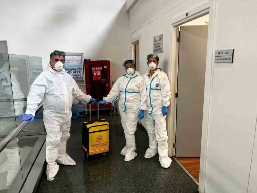 Antalya Havalimanı’nda Uluslararası Salgın Senaryolu "acil Durum Tatbikatı"