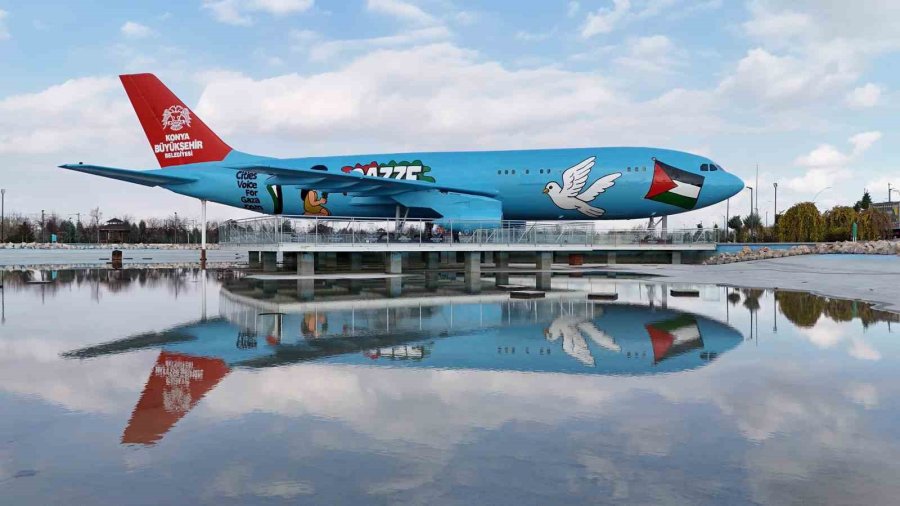 Konya Büyükşehir, Şehre Gelenleri "gazze" Mesajıyla Karşılıyor