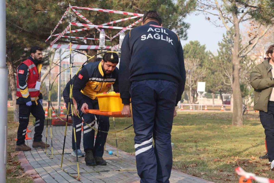 Gerçeğini Aratmayan Kaza Tatbikatı