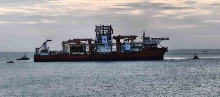 Türkiye’nin 6’ıncı Sondaj Gemisi Mersin’e Ulaştı