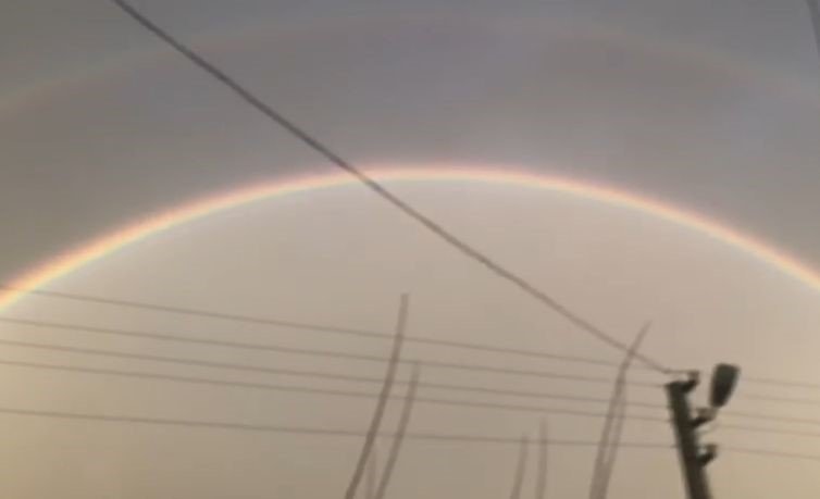 Antalya’da Çiftçinin Çifte Gökkuşağı Heyecanı Kameraya Yansıdı