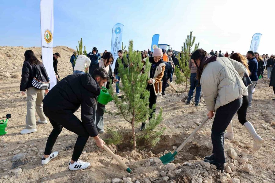 Niğde’de Bal Ormanı İçin 5 Bin Fidan Toprakla Buluştu