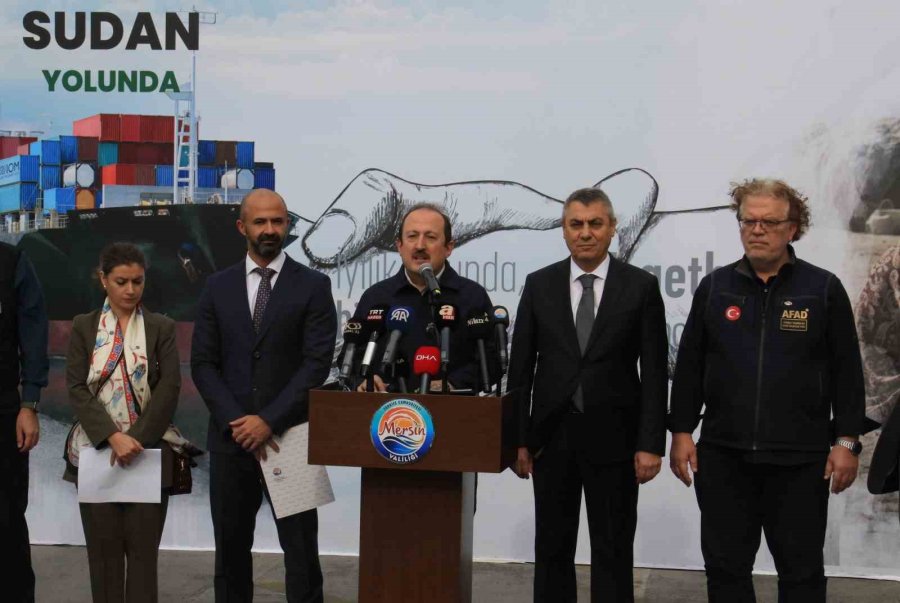 İyilik Gemisi Mersin’den Sudan’a Uğurlandı