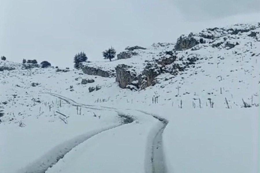 Mersin’in Yüksek Kesimlerinde Kar Yağışı Etkili Oldu