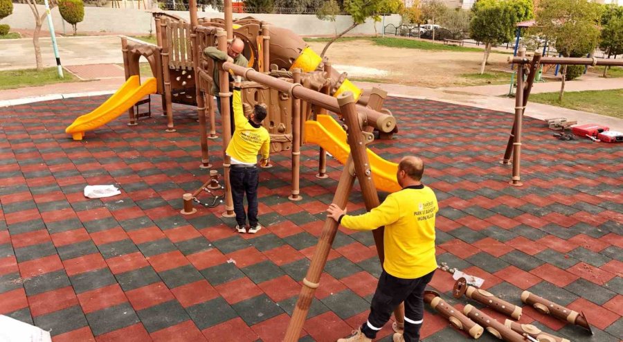 Tarsus’ta Gaspıralı Parkı Modern Bir Görünüme Kavuşuyor