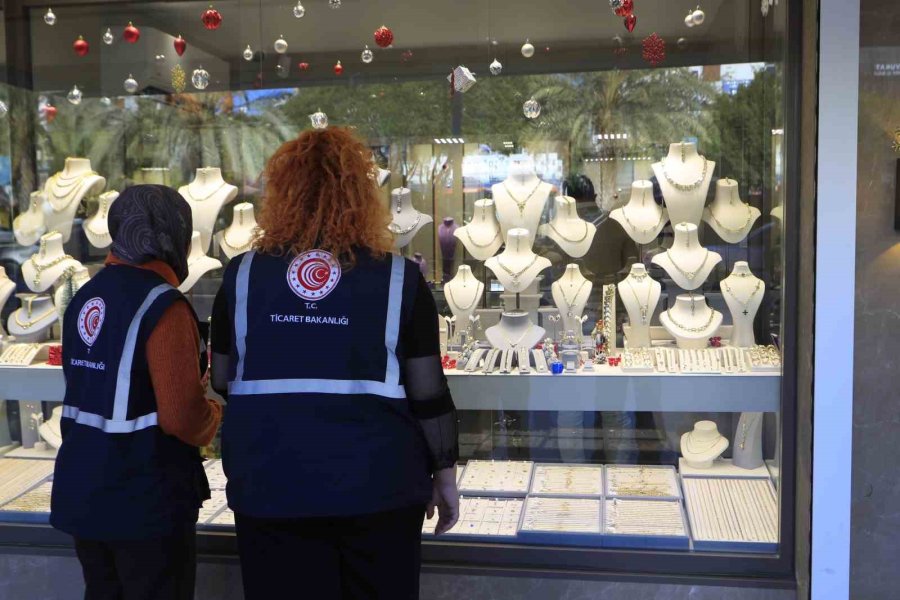 Antalya Ticaret İl Müdürlüğü Ekiplerinden Kuyumcu Ve Emlakçılara Denetim