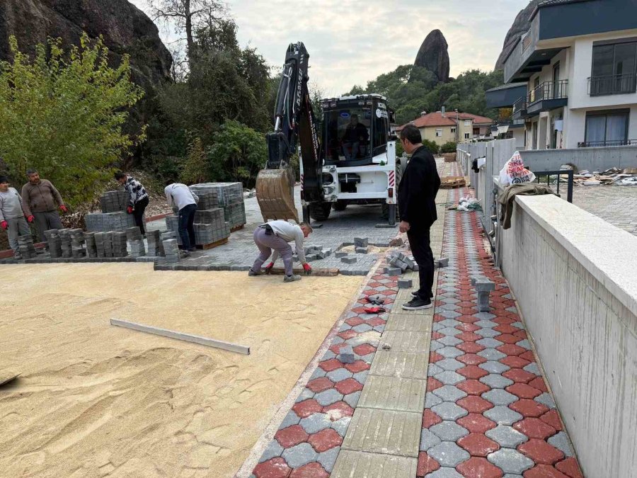 Kemer Kuzdere’de İki Sokak Arasındaki Altyapı Çalışmaları Tamamlandı