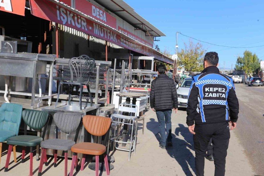 Kepez Zabıtası’ndan Hurdacılar Sitesi’ne Denetim