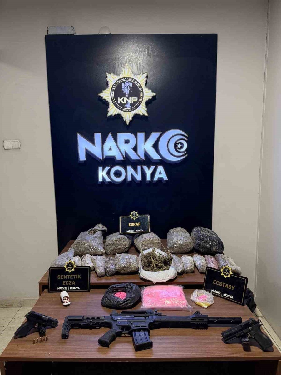 Konya’da Uyuşturucu Trafiğine Ağır Darbe: 110 Kişi Tutuklandı