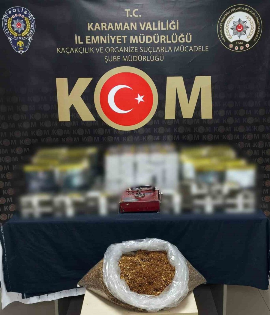 Karaman’da Ruhsatsız Silahlar İle Kaçak Tütün Ele Geçirildi: 5 Tutuklama