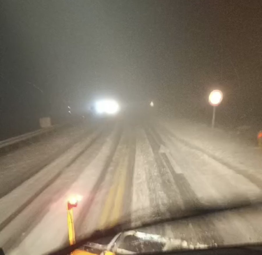 Antalya-konya Karayolunda Kar Yağışı Başladı