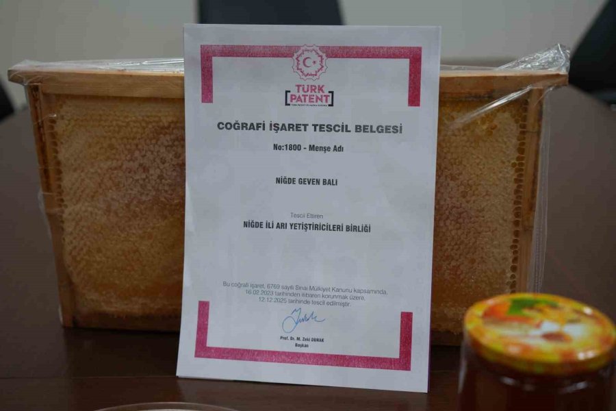 Niğde’nin ’geven Balı’ Coğrafi İşaretle Tescillendi