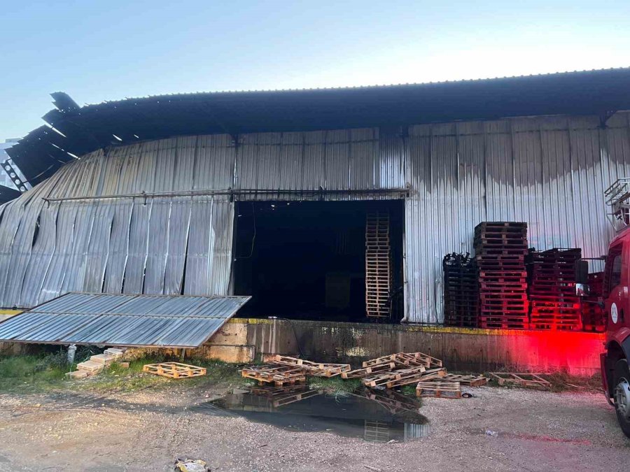 Narenciye Fabrikasında Yangın Çıktı, Çok Sayıda Ekip Müdahale Etti