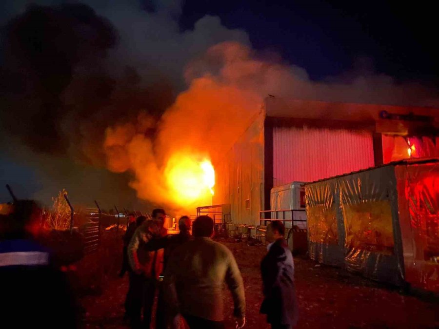 Antalya’da Market Deposu Alev Alev Yandı, Temel Gıda Alanı Küle Döndü