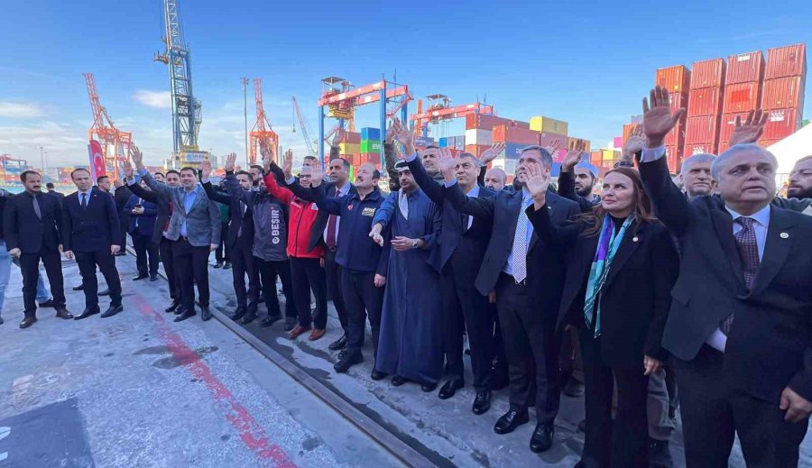 Mersin’den Sudan’a 6. İyilik Gemisi Uğurlandı