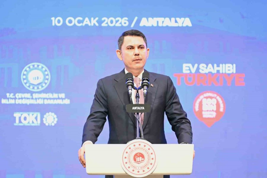 Yüzyılın Konut Projesi Kapsamında Antalya’da Kura Heyecanı: 13 Bin 213 Konut İçin Çekiliş Yapıldı