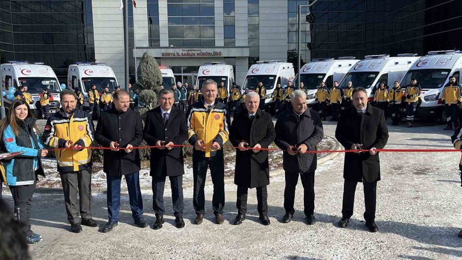Konya’da 112 Acil Servis Filosuna 13 Ambulans Daha Katıldı