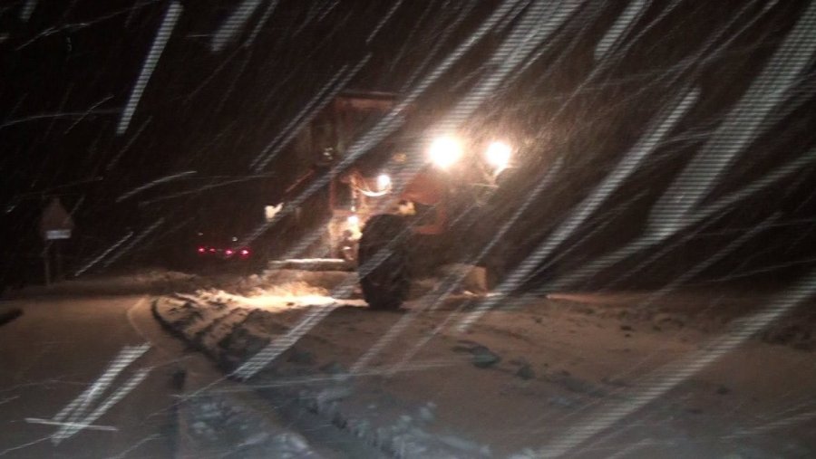 Antalya-konya Karayolunda Kar Yağışı Başladı