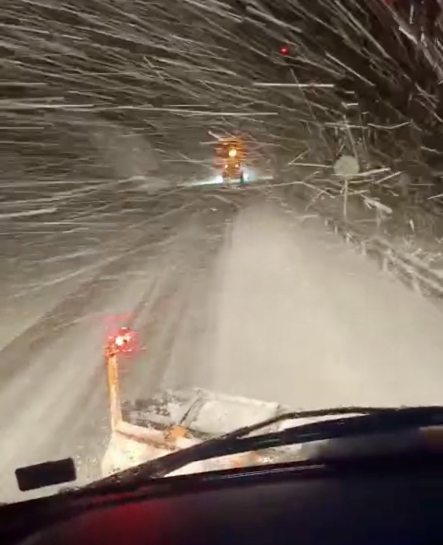 Antalya-konya Karayolunda Kar Yağışı Başladı
