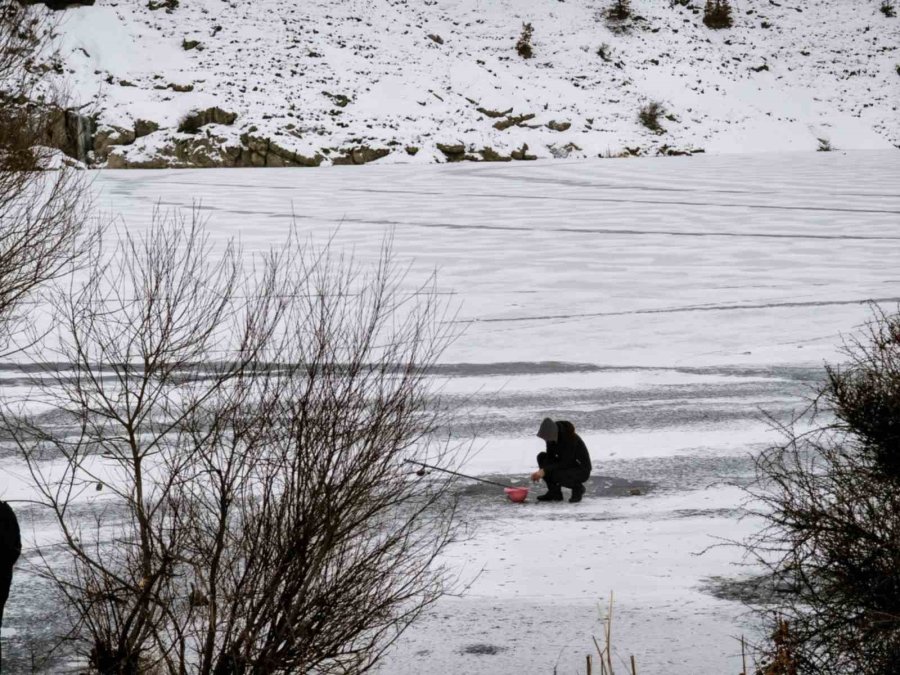 Bulumya Göleti Buz Tuttu