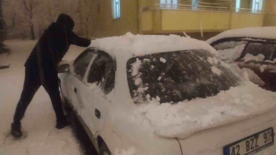 Beyşehir’de Kar Sevinci