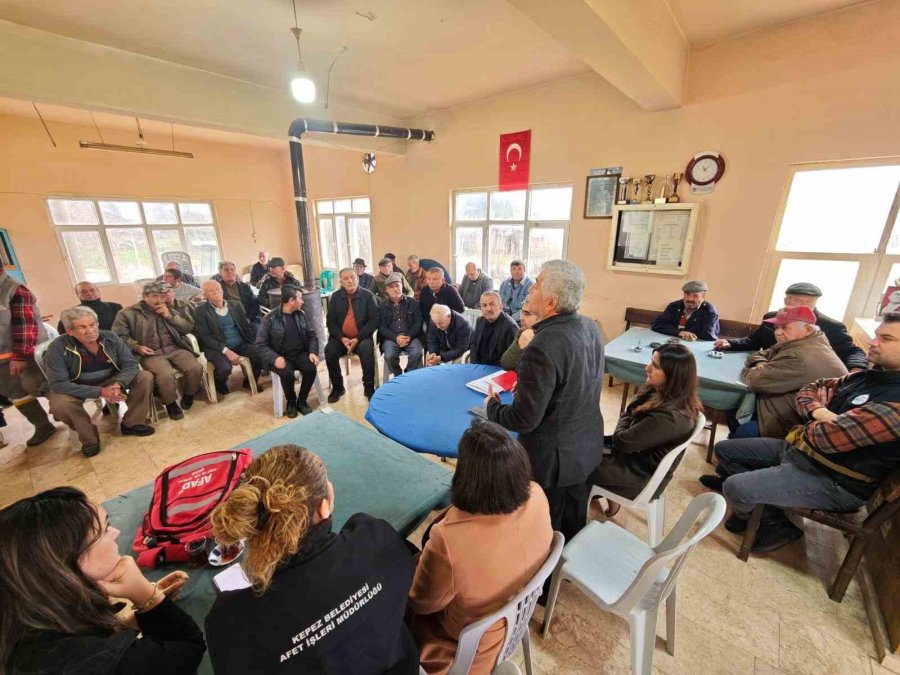 Kepez Belediyesinden Mahallelerde Yangın Ve Afet Farkındalık Eğitimleri