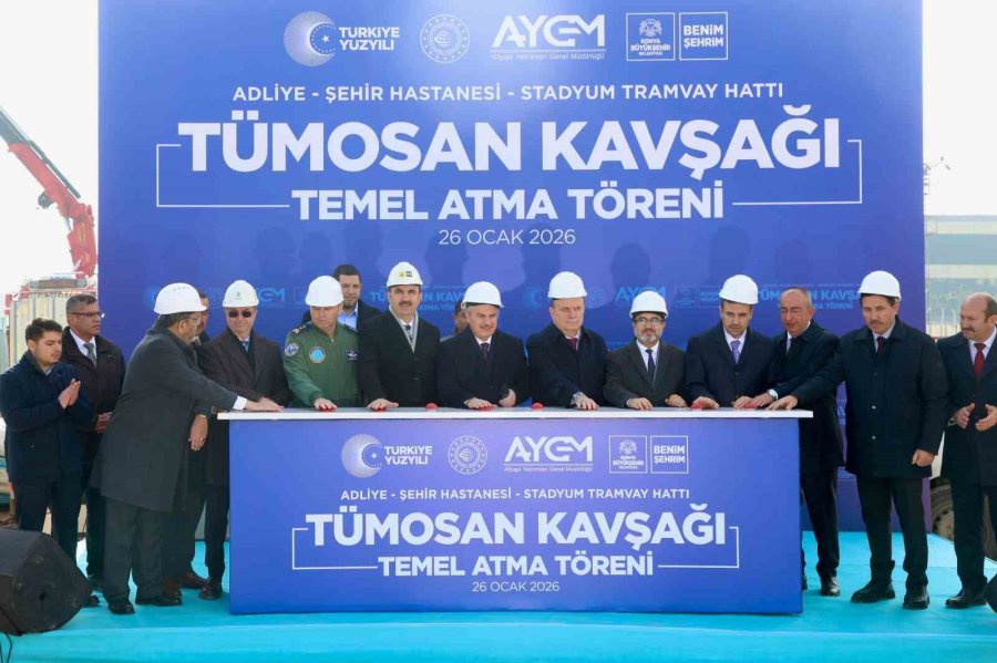 Konya’nın Gelişen Raylı Sistem Yolculuğunda Önemli Bir Yatırımın Daha Temeli Atıldı