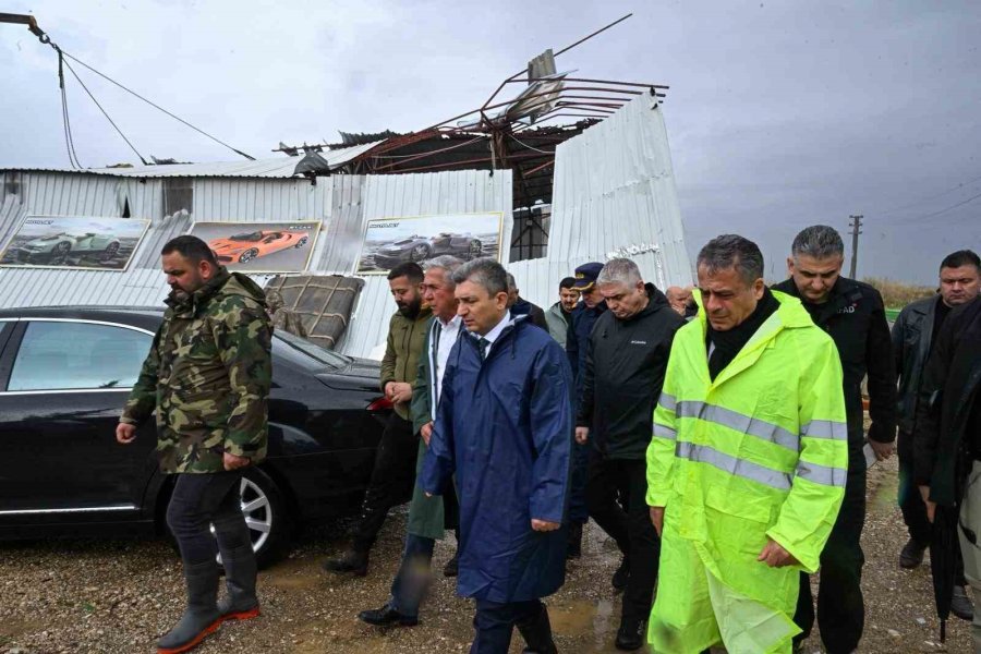 Antalya Valisi Şahin: "seralar Ciddi Hasar Gördü, Bir Kişi Yaralandı"