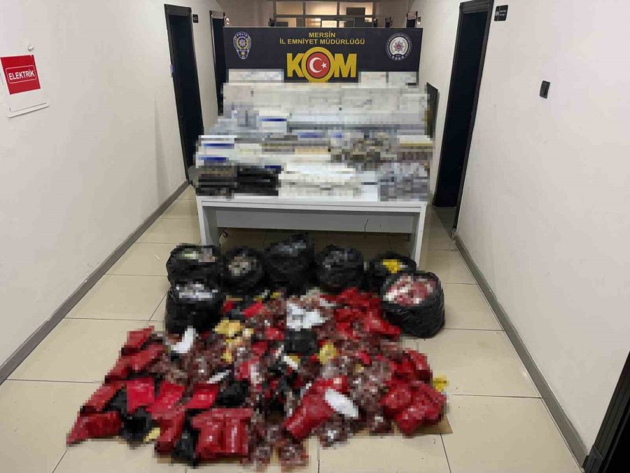 Mersin’de Sigara Kaçakçılarına Operasyon: 4 Tutuklama