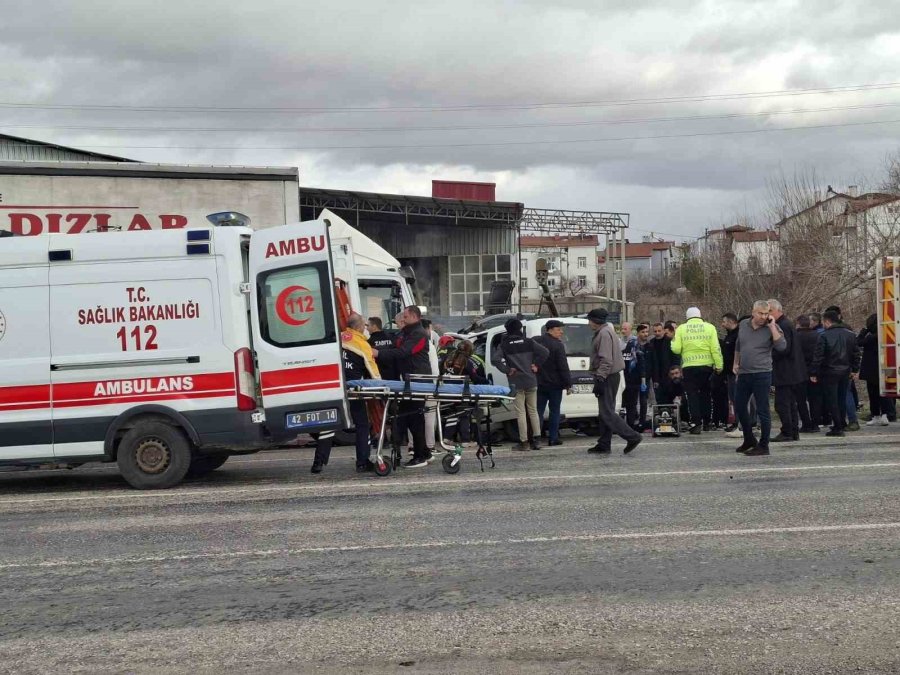 Konya’da Trafik Kazaları: 7 Yaralı
