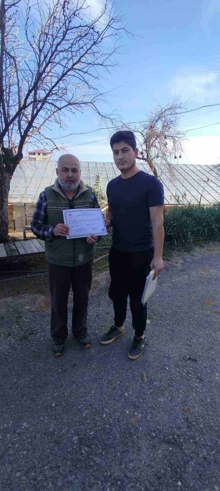 Gazipaşa’da Entegre Ve Kontrollü Üretime Sertifika